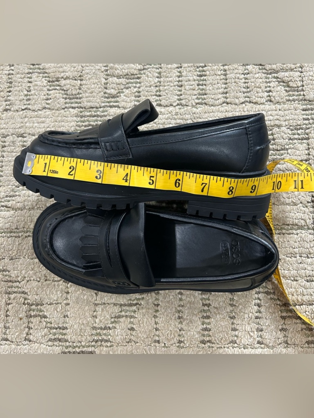 ASOS DESIGN Wide Fit chunky loafers size 6.5W - Picture 9 of 11